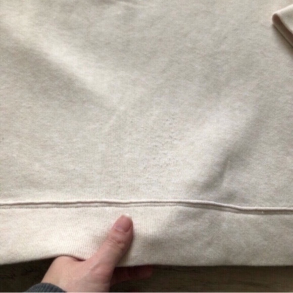 Cream Neutral Quarter Zip Tommy Hilfiger Pull Over Sweater - Picture 4 of 8